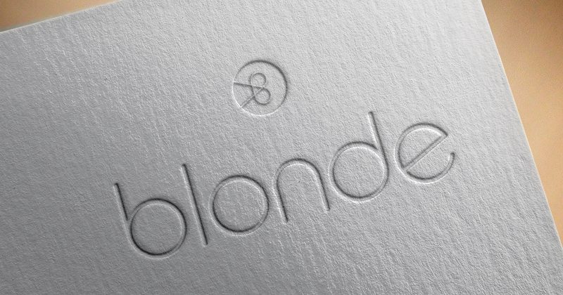 Blonde Logo Embossed